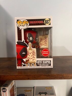 Funko Artist Deadpool Pop! #887 Figure - Red, Black & Gold